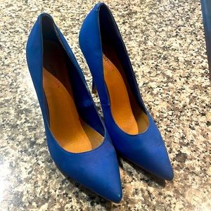 Blue Suede Heels